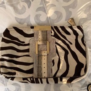 Jimmy Choo Zebra clutch